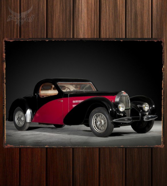 Металлическая табличка Bugatti Type 57C Atalante 042